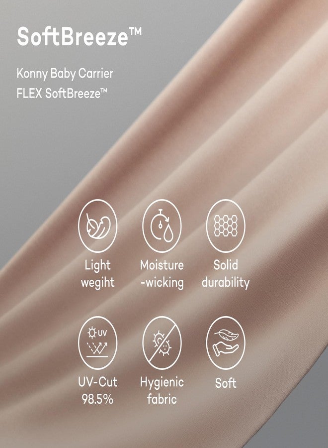 Konny حاملة الأطفال كوني فليكس سوفت بريز مع دعامة للرأس - قابلة للتعديل، سهلة الارتداء، تسمح بتهوية جيدة، مثالية للأطفال حديثي الولادة حتى وزن 20 كجم (مقاس XS-XL) - أسود - Image 5